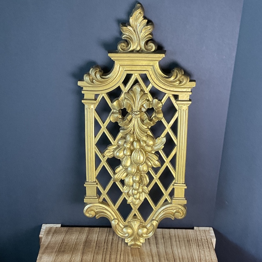 Elegant Gold Wall Decor Plaque